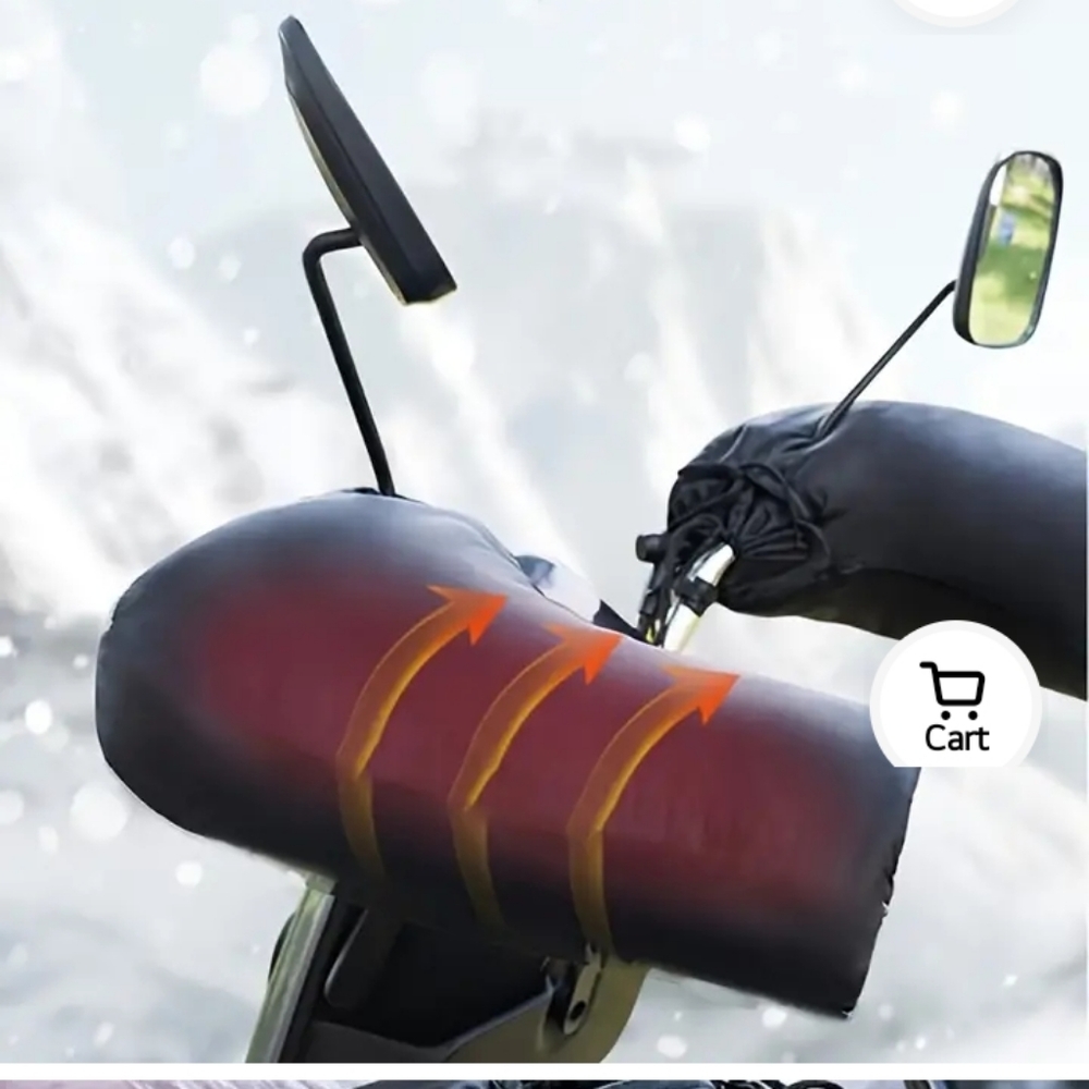 Men's Cold Weather Motorcycle Handle Cover